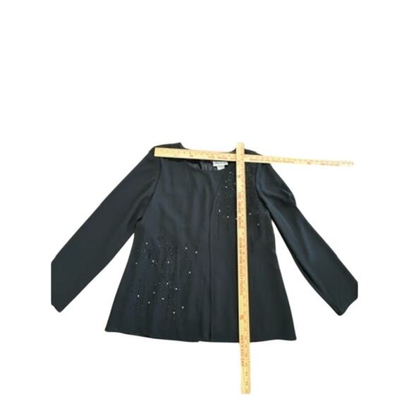 NWT! "DELA-JO"Deadstock 2 Pc. Set Beaded Lounge SZ 20w Grandmacore Sheer Overlay - Picture 10 of 16